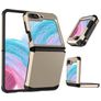 Mobigear Non-slip Armor Coque Samsung Galaxy Z Flip 5 Coque arrière Rigide Anti-Chocs - Or