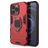 Mobigear Armor Ring Coque iPhone 13 Pro Coque arrière Rigide Anti-Chocs avec Anneau-Support - Rouge