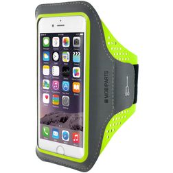 Mobiparts Comfort Fit Brassard Téléphone iPhone 8 Brassard Coque de Sport en Neoprène - Neon Green