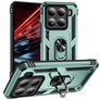 Mobigear Armor ring Coque Xiaomi 15 Coque arrière Rigide Anti-Chocs avec Anneau-Support - Vert