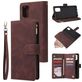 Mobigear Zipper Housse Samsung Galaxy A71 Etui Porte-Monnaie - Marron