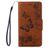 Mobigear Butterfly Housse iPhone 8 Etui Porte-Monnaie - Marron