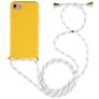 Mobigear Lanyard iPhone 8 Coque avec cordon en TPU Souple - Jaune