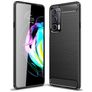 Mobigear Brushed Slim Coque Motorola Edge 20 Coque arrière en TPU Souple - Noir