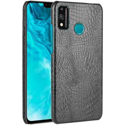 Mobigear Croco Coque HONOR 9X Lite Coque arrière Rigide - Noir