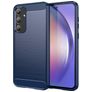 Mobigear Brushed Slim Coque Samsung Galaxy A55 Coque arrière en TPU Souple - Bleu