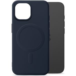 My Style Protective Flex Coque iPhone 15 MagSafe Coque arrière en TPU Souple - Bleu Marin