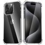 Mobigear Cushion Coque Transparente iPhone 15 Pro Coque arrière en TPU Souple Anti-Chocs - Transparent