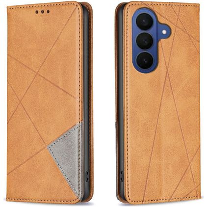 Mobigear Rhombus Slim Samsung Galaxy A37 Étui - Cognac