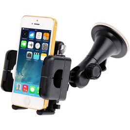 Mobigear Support Voiture Ventouse Pince Universel - Noir Mobigear Support Voiture Ventouse Pince Universel - Noir