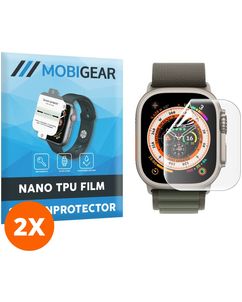 Mobigear Apple Watch Ultra - 49 mm Hydrogel TPU Protection d'écran - Compatible coque (Lot de 2)