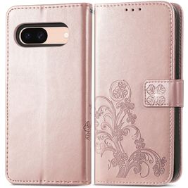 Mobigear Clover Housse Google Pixel 8a Etui Porte-Monnaie - Rose doré