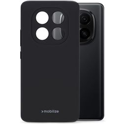Mobilize Rubber Gelly Coque Xiaomi Redmi Note 14 Pro Plus 5G Coque arrière en TPU Souple - Noir