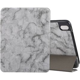 Mobigear Tri-Fold Marble Coque iPad Air 11 Pouces (2026) Etui + Porte-crayon - Gris