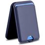 Mobigear Wallet Stand Porte-cartes - 3 cartes - Compatible MagSafe - Bleu