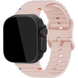 Mobilize Buckle Bracelet Silicone Apple Watch Fermeture boucle ardillon - 42/41/40/38 mm - Rose