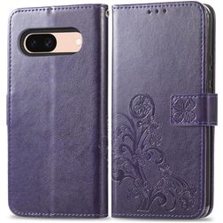 Mobigear Clover Housse Google Pixel 8a Etui Porte-Monnaie - Violet