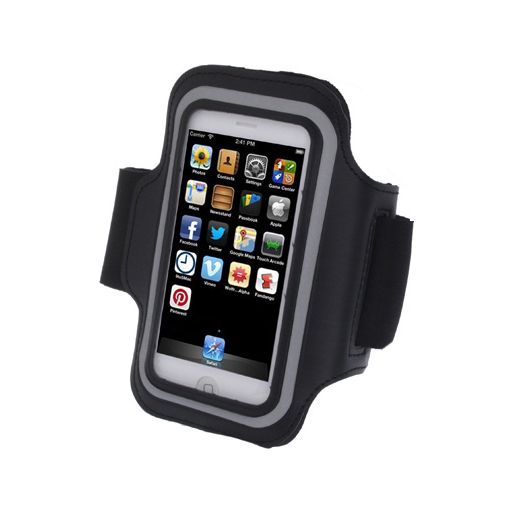 Mobigear Brassard Téléphone iPhone SE (2016) Brassard Coque de Sport en Neoprène - Noir