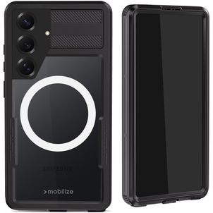 Mobilize Waterproof Coque Samsung Galaxy S25 Ultra MagSafe Coque arrière Imperméable Rigide - Noir