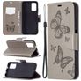 Mobigear Butterfly Housse POCO M3 Etui Porte-Monnaie - Gris