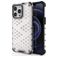 Mobigear Honeycomb Coque iPhone 14 Plus Coque arrière Rigide Anti-Chocs - Blanc