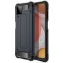 Mobigear Outdoor Coque Samsung Galaxy A12 Coque arrière Rigide Anti-Chocs - Bleu Marin