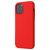 Mobigear Rubber Touch Coque iPhone 12 Coque arrière en Silicone - Rouge