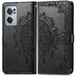 Mobigear Mandala Housse OnePlus Nord CE 2 Etui Porte-Monnaie - Noir