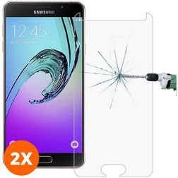 Mobigear Samsung Galaxy A3 (2017) Verre trempé Protection d'écran - Compatible Coque (Lot de 2)