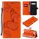 Mobigear Butterfly Housse LG V60 ThinQ Etui Porte-Monnaie - Orange