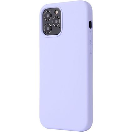Mobigear Rubber Touch Coque iPhone 12 Pro Coque arrière en Silicone - Violet