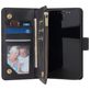 Mobigear Zipper Housse iPhone 12 Pro Max Etui Porte-Monnaie - Noir