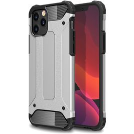 Mobigear Outdoor Coque iPhone 12 Pro Max Coque arrière Rigide Anti-Chocs - Argent