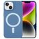 Mobigear Rubber Touch iPhone 15 Silicone MagSafe Coque arrière - Bleu