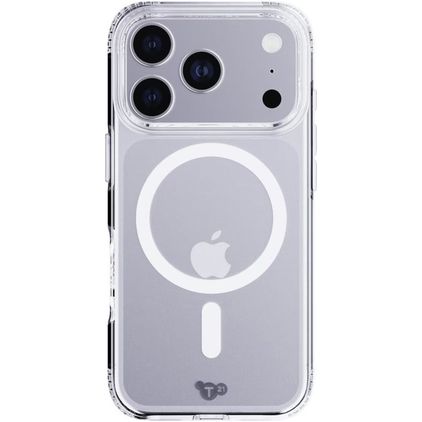 Tech21 EvoLite Coque Transparente iPhone 17 Pro MagSafe Coque arrière en TPU Souple Anti-Chocs - Transparent