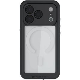 Ghostek Nautical Slim Coque Transparente iPhone 17 Pro Max MagSafe Coque arrière Imperméable Rigide Anti-Chocs - Transparent