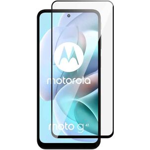 Mobigear Premium Motorola Moto G41 Verre trempé Protection d'écran - Compatible Coque - Noir