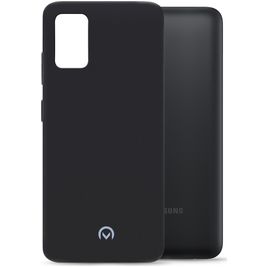 Mobilize Rubber Gelly Coque Samsung Galaxy A03s Coque arrière en TPU Souple - Matt Black