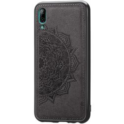 Mobigear Mandala Coque Huawei Y7 Pro (2019) Coque arrière Rigide - Noir