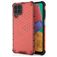 Mobigear Honeycomb Coque Samsung Galaxy M33 Coque arrière Rigide Anti-Chocs - Rouge