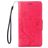 Mobigear Flowers Housse iPhone SE (2022) Etui Porte-Monnaie - Magenta