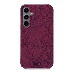 MIO Coque Samsung Galaxy S24 FE MagSafe Coque arrière Rigide - Berry Blooms