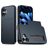 Mobigear Card Coque iPhone 18 Coque arrière Rigide Anti-Chocs avec Porte-Cartes - Bleu