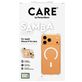 CARE by PanzerGlass Fashionable Coque Transparente iPhone 17 Pro Max MagSafe Coque arrière en Silicone - Transparent