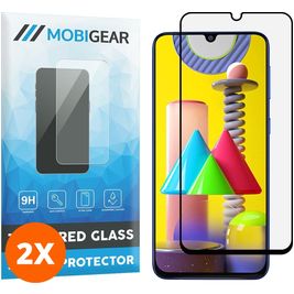 Mobigear Premium Samsung Galaxy M31 Verre trempé Protection d'écran - Compatible Coque - Noir (Lot de 2)