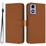 Mobigear Urban Wallet Housse Motorola Moto G04 Etui Porte-Monnaie - Marron