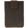Valenta Card Case Pocket - Porte Cartes en en Cuir véritable - 8 Cartes - Marron