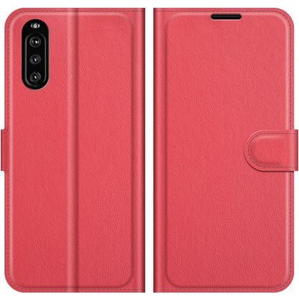 Mobigear Classic Sony Xperia 10 III Étui Portefeuille - Rouge