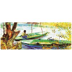 Mobigear Anti-Slip - Tapis de souris - 40 x 90 CM - Fishing in Spring
