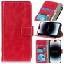 Mobigear Basic Housse iPhone 14 Pro Max Etui Porte-Monnaie - Rouge